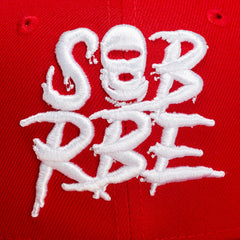 SOB X RBE NEW ERA 59FIFTY FITTED - SCARLET