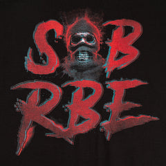SOB X RBE 3D SKI MASK LOGO TEE - BLACK